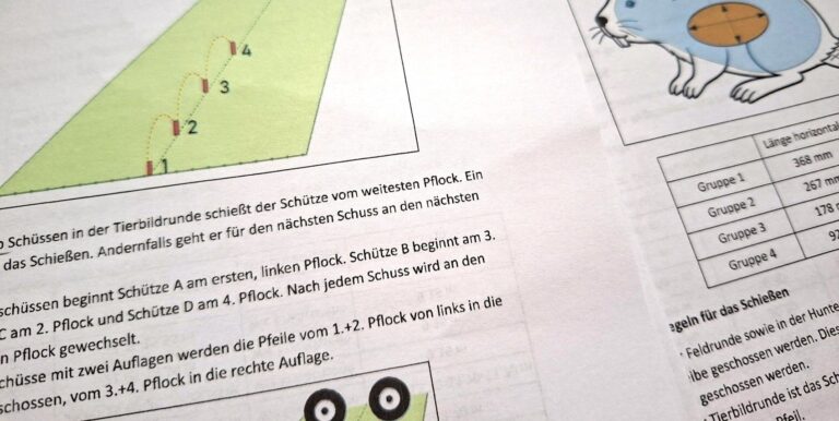 Nahaufnahme aus einem Inhalt der Sportordnung des BSSA