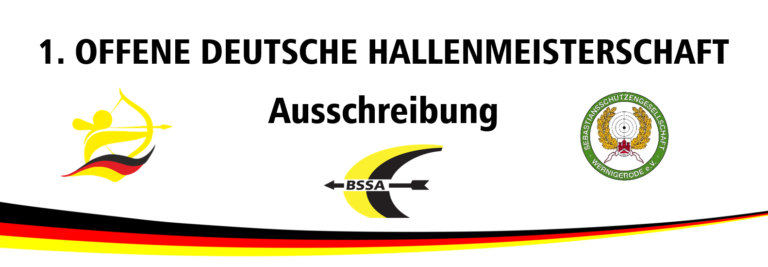 Kopfzeile der Ausschreibung zur Offenen Deutschen Hallenmeisterschaft